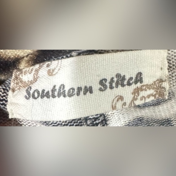 Leopard Print Dress with Striped Sleeves Tunic Dress size Medium - Picture 7 of 7